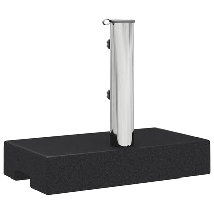 45067 vidaXL Parasol Base Granite 25 kg Rectangular Black