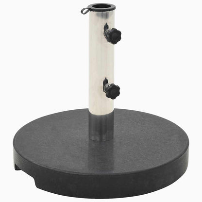 Parasol Base | Black | Granite and Stainless Steel | 20 kg
