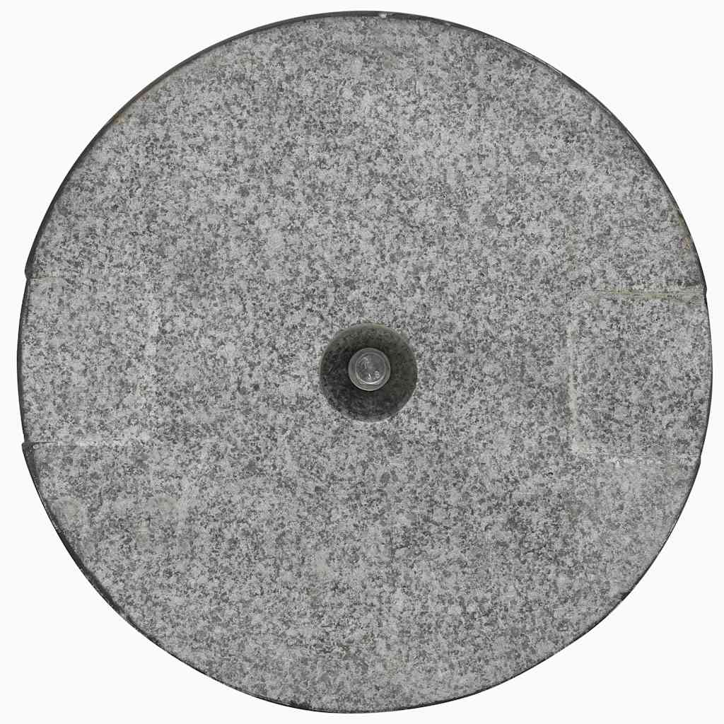 Parasol Base | Black | Granite and Stainless Steel | 20 kg