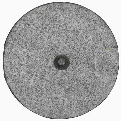 Parasol Base | Black | Granite and Stainless Steel | 20 kg