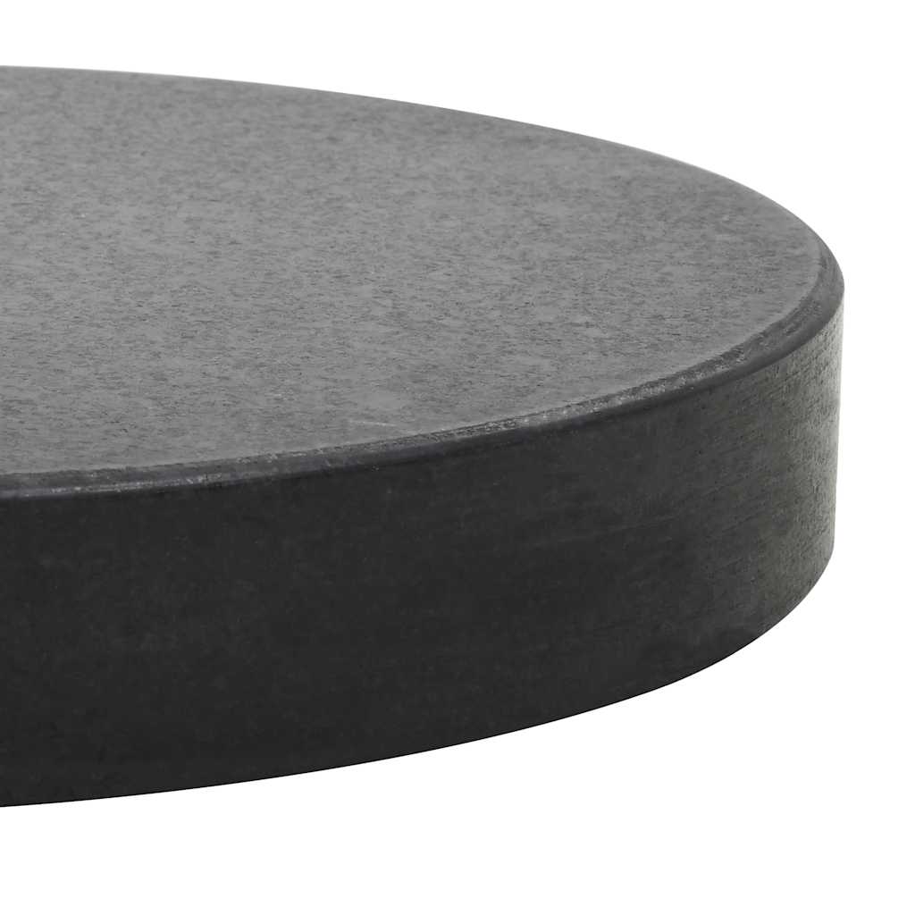 Parasol Base | Black | Granite and Stainless Steel | 20 kg