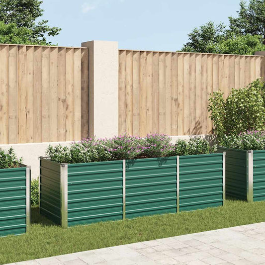Raised Bed | Green | Galvanised Steel | 240x80x77 cm | Raised Bed
