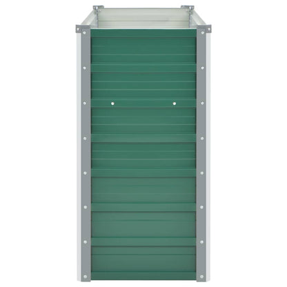 Garden Raised Bed Galvanised Steel 100x40x77 cm Green