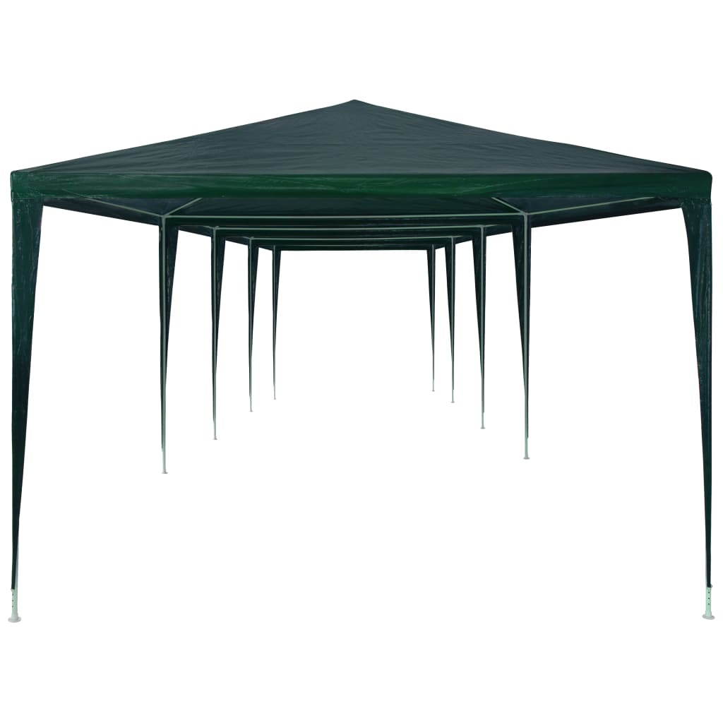 Party Tent 3x12 m PE Green