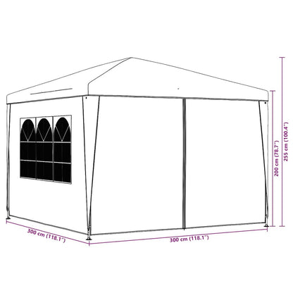 Party Tent 3x3 m Blue