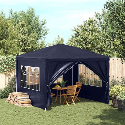 Partytent | Blue | Polyethylene roof and side panels | 3x3x2.55 meters