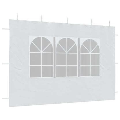 Party Tent Sidewall 2 pcs with Window PE White