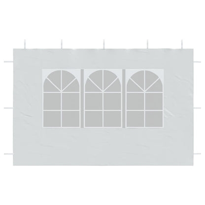 Party Tent Sidewall 2 pcs with Window PE White