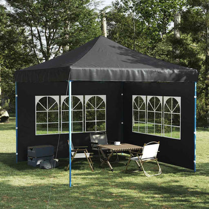 45117 vidaXL Party Tent Sidewall 2 pcs with Window PE Anthracite