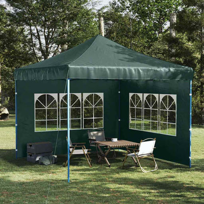 45119 vidaXL Party Tent Sidewall 2 pcs with Window PE Green