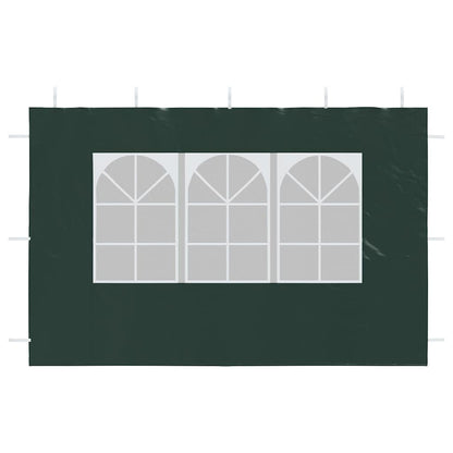 Party Tent Sidewall 2 pcs with Window PE Green