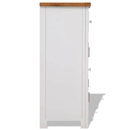 247123 vidaXL Sideboard 90x33,5x83 cm Solid Oak Wood