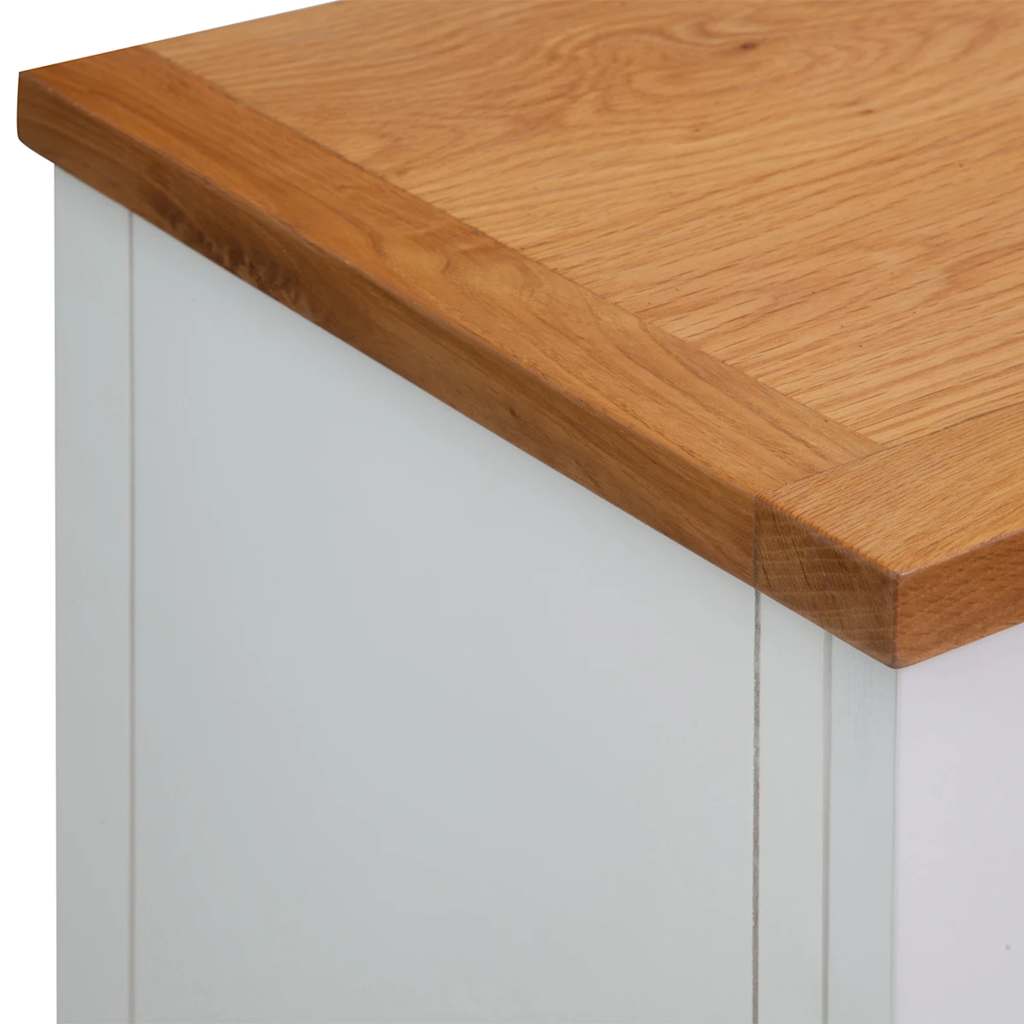 247123 vidaXL Sideboard 90x33,5x83 cm Solid Oak Wood