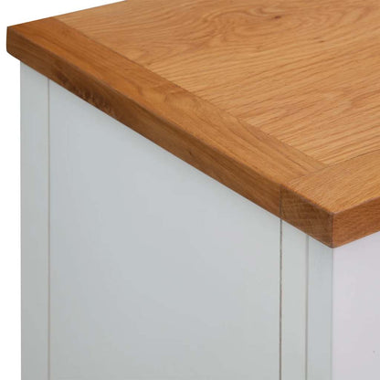 247123 vidaXL Sideboard 90x33,5x83 cm Solid Oak Wood