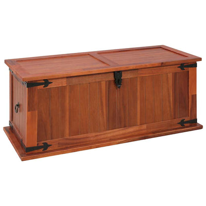 Storage Chest | Brown | Solid Acacia wood, MDF | 90 cm x 45 cm x 40 cm