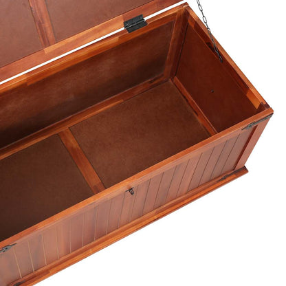 Storage Chest | Brown | Solid Acacia wood, MDF | 90 cm x 45 cm x 40 cm