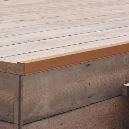 5 pcs Decking Angle Trims WPC 170 cm Light Brown