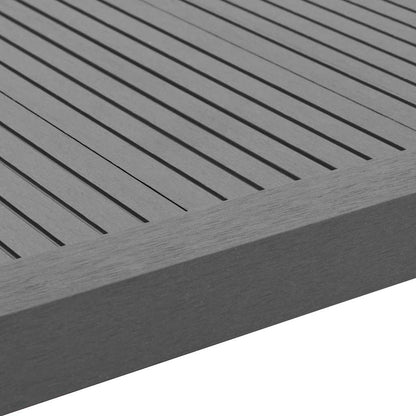 5 pcs Decking Angle Trims WPC 170 cm Grey