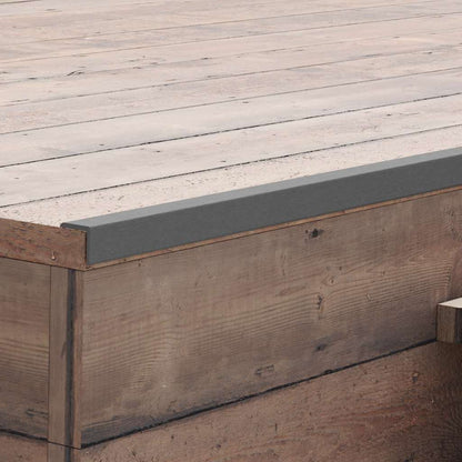 5 pcs Decking Angle Trims WPC 170 cm Grey