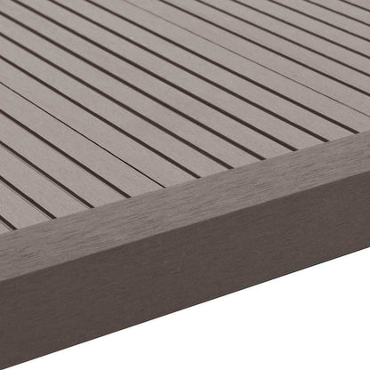 5 pcs Decking Angle Trims WPC 170 cm Dark Brown