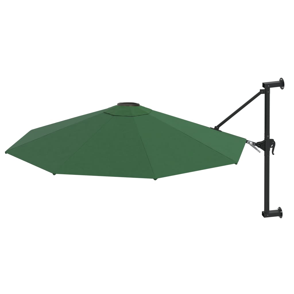 Garden Parasol | Green | Polyester, Metal | 300 cm Diameter