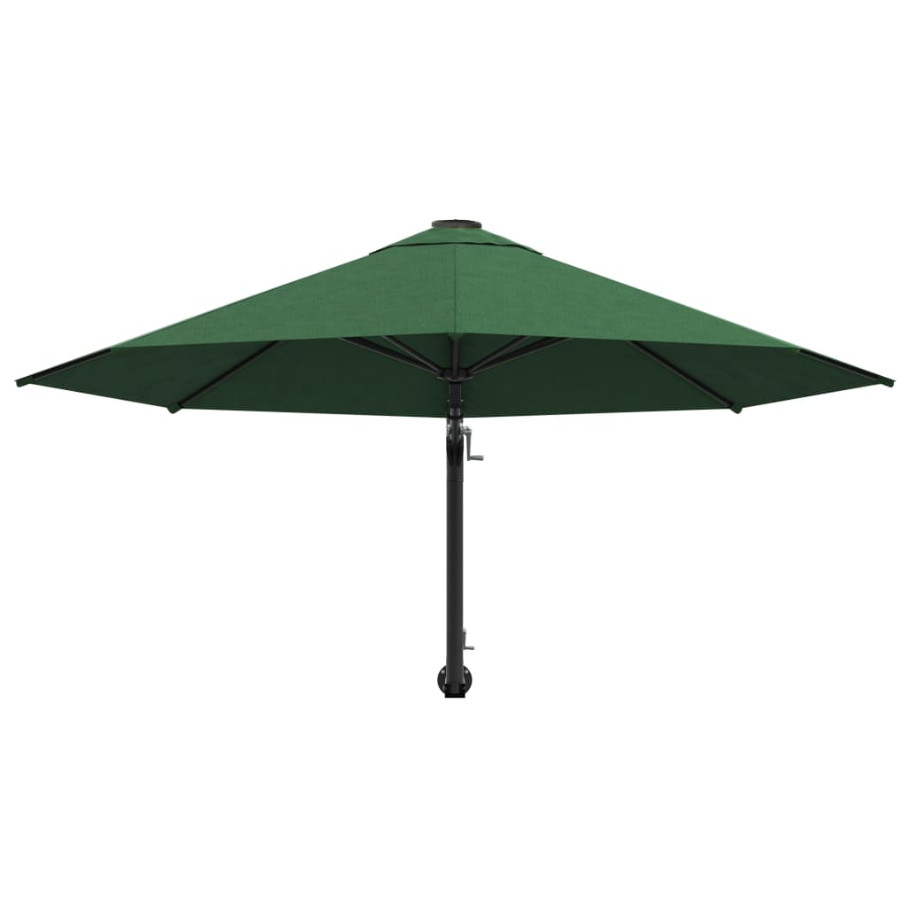 Garden Parasol | Green | Polyester, Metal | 300 cm Diameter