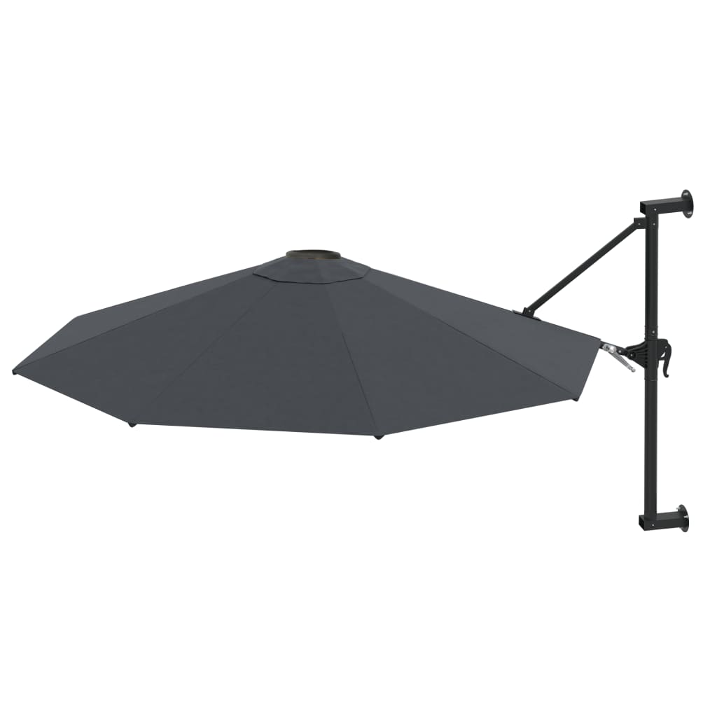 Garden Parasol | Anthracite | Polyester, Metal | Large | Tiltable
