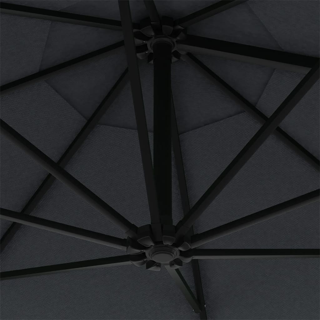 Garden Parasol | Anthracite | Polyester, Metal | Large | Tiltable