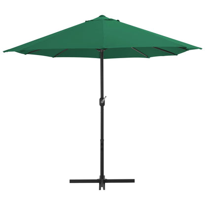 Garden Parasol | Green | Polyester fabric, Aluminium pole | Extra large