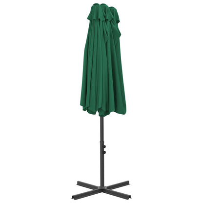 Garden Parasol | Green | Polyester fabric, Aluminium pole | Extra large