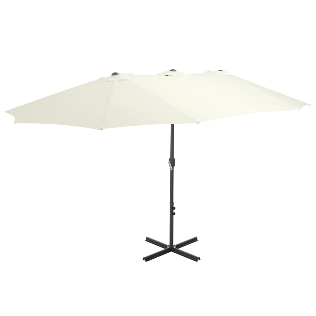 Parasol | Sand | Polyester and Aluminium | Extra Large |  Collapsible