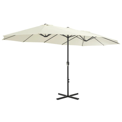 Parasol | Sand | Polyester and Aluminium | Extra Large |  Collapsible