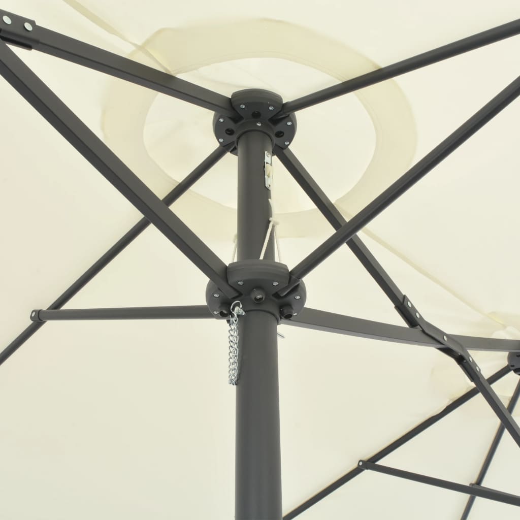 Parasol | Sand | Polyester and Aluminium | Extra Large |  Collapsible