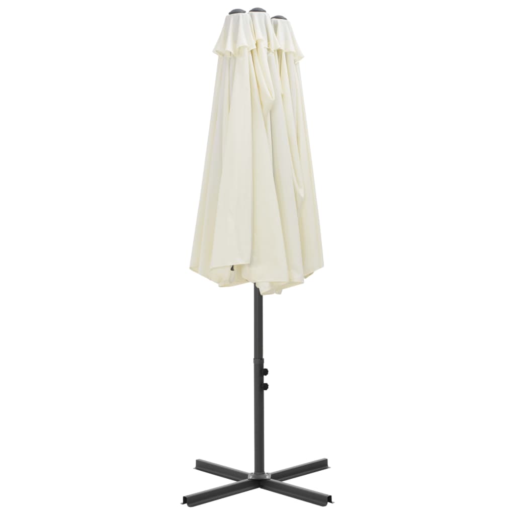 Parasol | Sand | Polyester and Aluminium | Extra Large |  Collapsible