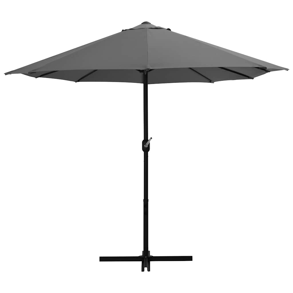 44869 vidaXL Outdoor Parasol with Aluminium Pole 460x270 cm Anthracite