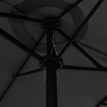 44869 vidaXL Outdoor Parasol with Aluminium Pole 460x270 cm Anthracite
