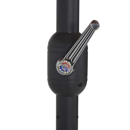 44869 vidaXL Outdoor Parasol with Aluminium Pole 460x270 cm Anthracite