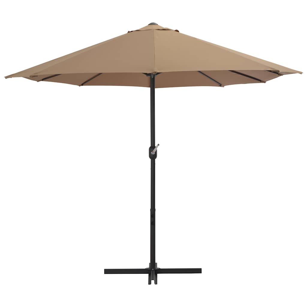 Parasol | Taupe | Polyester | Extra Large |  Height-Adjustable