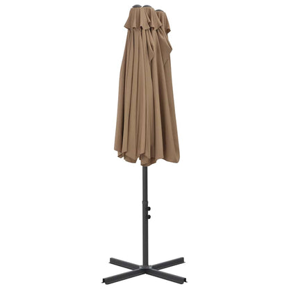 Parasol | Taupe | Polyester | Extra Large |  Height-Adjustable