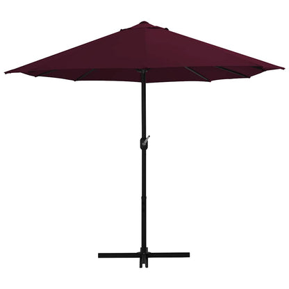 44871 vidaXL Outdoor Parasol with Aluminium Pole 460x270 cm Bordeaux Red