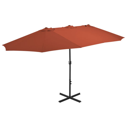 Garden Parasol | Terracotta | Polyester | Extra Large
