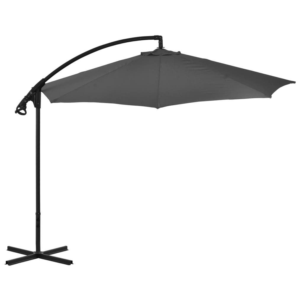 Cantilever Garden Parasol | Anthracite | Polyester, Steel
