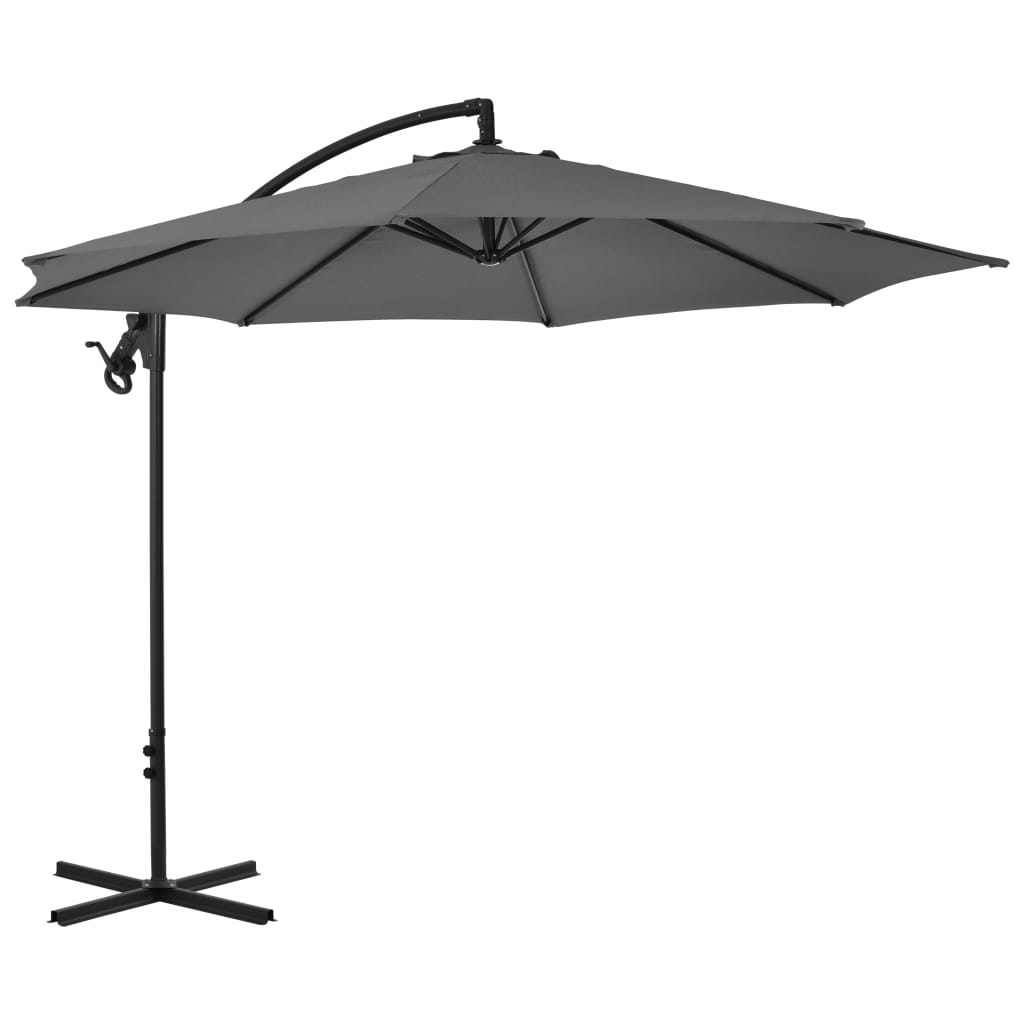 Cantilever Garden Parasol | Anthracite | Polyester, Steel