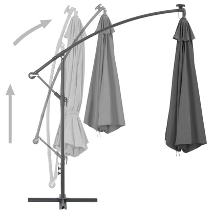 Cantilever Garden Parasol | Anthracite | Polyester, Steel