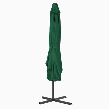 Garden Parasol | Green | Polyester, Steel | Large