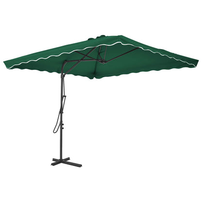 44881 vidaXL Outdoor Parasol with Steel Pole 250x250 cm Green