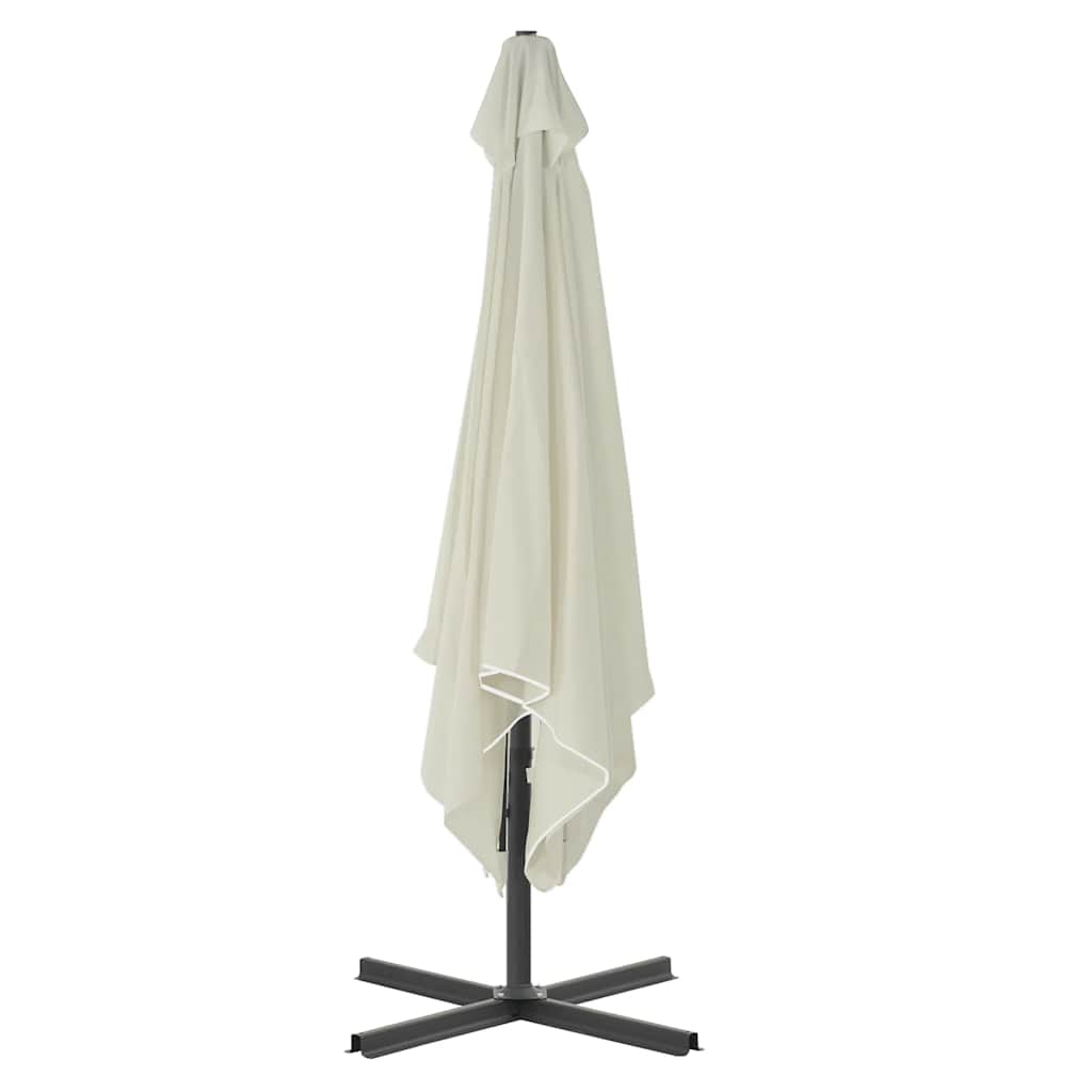 44882 vidaXL Outdoor Parasol with Steel Pole 250x250 cm Sand