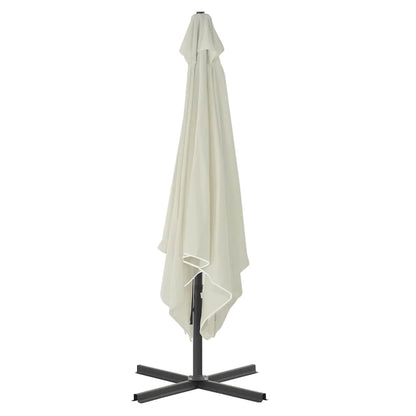 44882 vidaXL Outdoor Parasol with Steel Pole 250x250 cm Sand