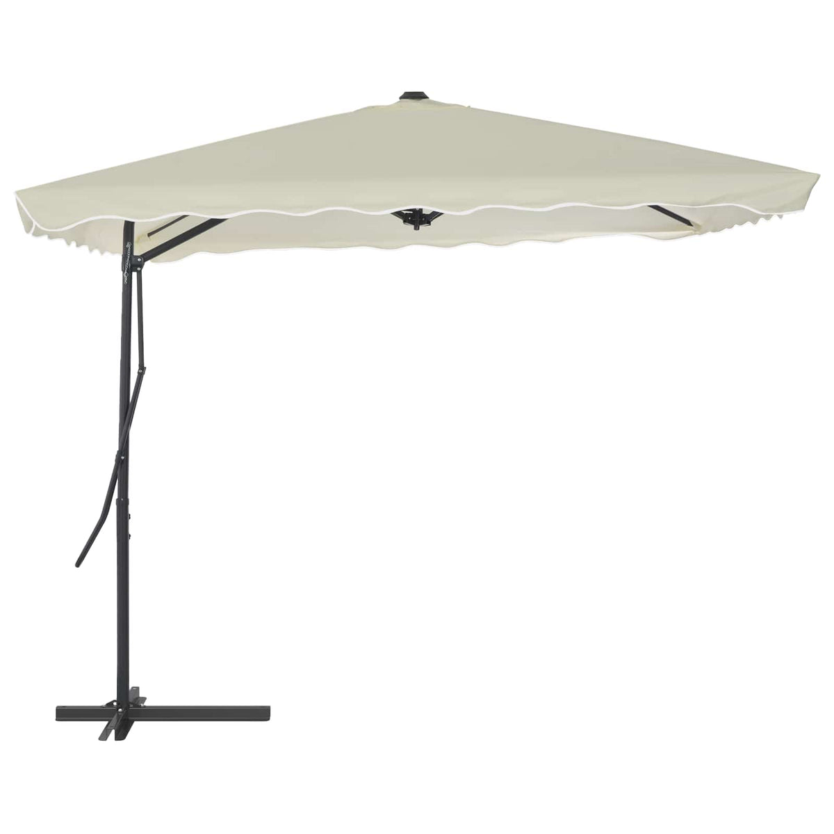 44882 vidaXL Outdoor Parasol with Steel Pole 250x250 cm Sand