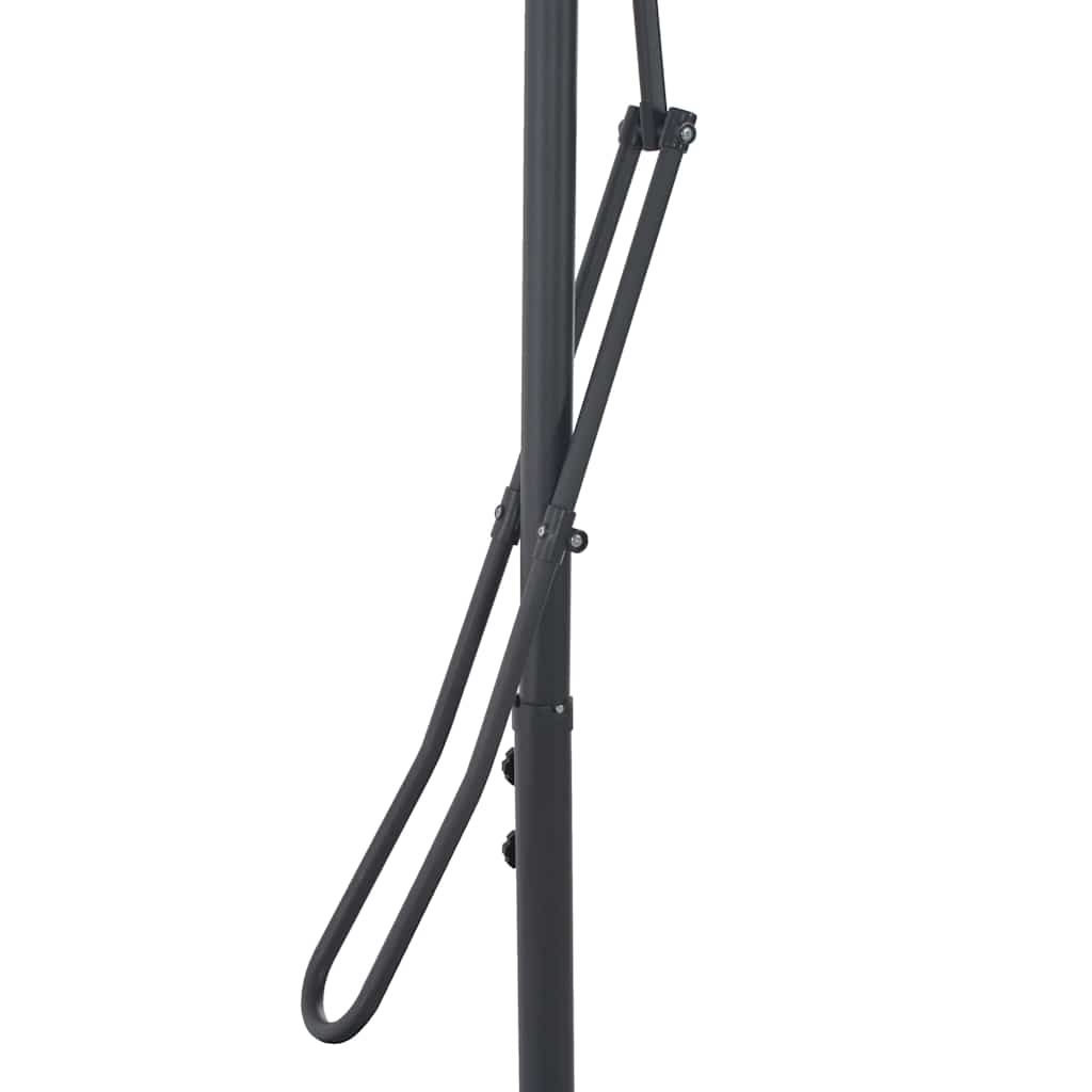 44883 vidaXL Outdoor Parasol with Steel Pole 250x250 cm Anthracite